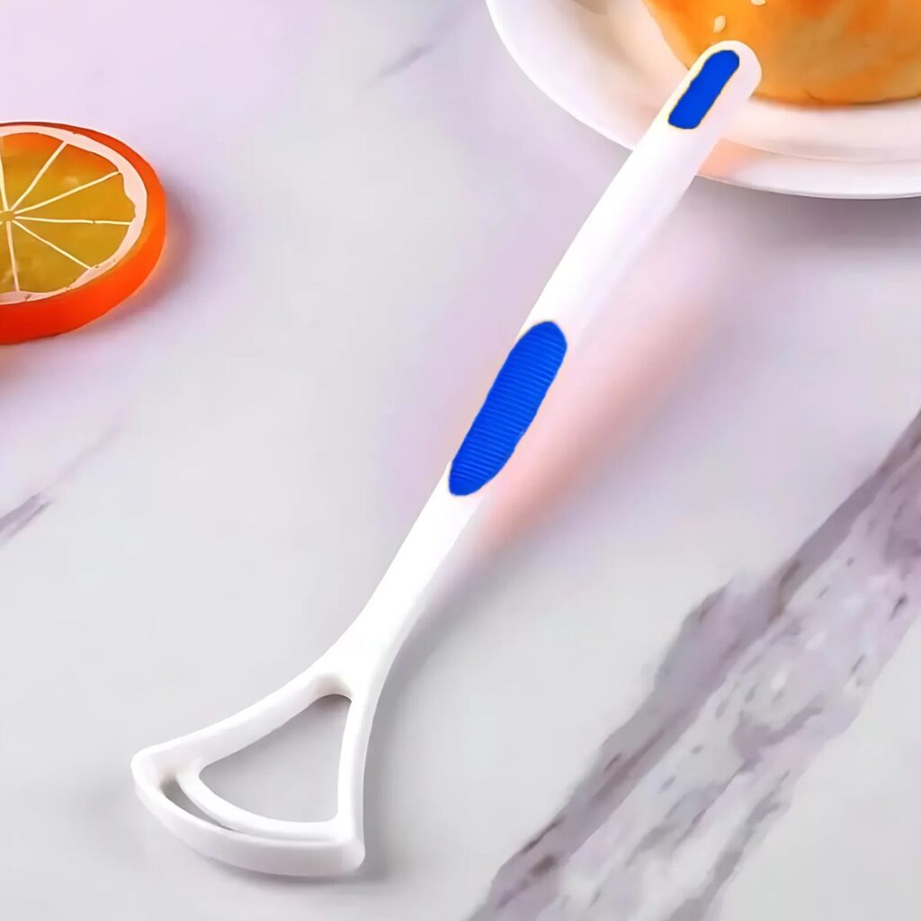 Silica Handle Tongue Cleaner Brush