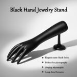 Elegant Black Hand-Shaped Jewelry Display Stand (1 Pc) - Back View by Nari Haat, Indian ethnic wear, women clothing, ...