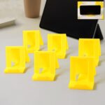 Adjustable Foldable Plastic Mobile Phone Stand (6 Pc / Mix Color) - Closeup Embroidery by Nari Haat, Indian ethnic we...