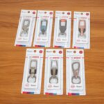 Premium Heavy-Duty Metal Keychain with Carabiner Clip (1 Pc / Assorted Design) - Full Detail by Nari Haat, Indian eth...