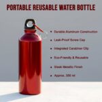 Portable Reusable Water Bottle (Approx. 350 ml) - Back View by Nari Haat, Indian ethnic wear, women clothing, designe...