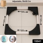 Adjustable Heavy-Duty Fridge and Washing Machine Stand Base Trolley 50x50 cm - With Dupatta by Nari Haat, Indian ethn...