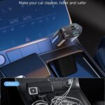 4-in-1 Super Fast Car Charger with Dual Built-In Cables, Dual USB Ports, - Back View by Nari Haat, Indian ethnic wear...