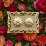 Ornate Rectangular Pooja Thali Tray - (1 Pc) - Front View by Nari Haat, Indian ethnic wear, women clothing, designer ...