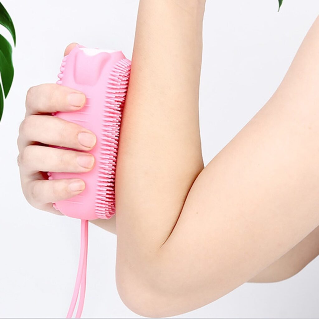Silicone Bubble Bath Body Scrubbing Brush