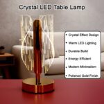Modern Crystal LED Table Lamp (1 Pc) - Back View by Nari Haat, Indian ethnic wear, women clothing, designer suit