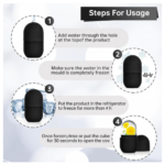 Beauty Ice Roller for Face & Eye Massager (Reusable, Loose) - Back View by Nari Haat, Indian ethnic wear, women cloth...