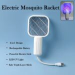 Rechargeable Electric Mosquito Swatter Racket - Back View by Nari Haat, Indian ethnic wear, women clothing, designer ...