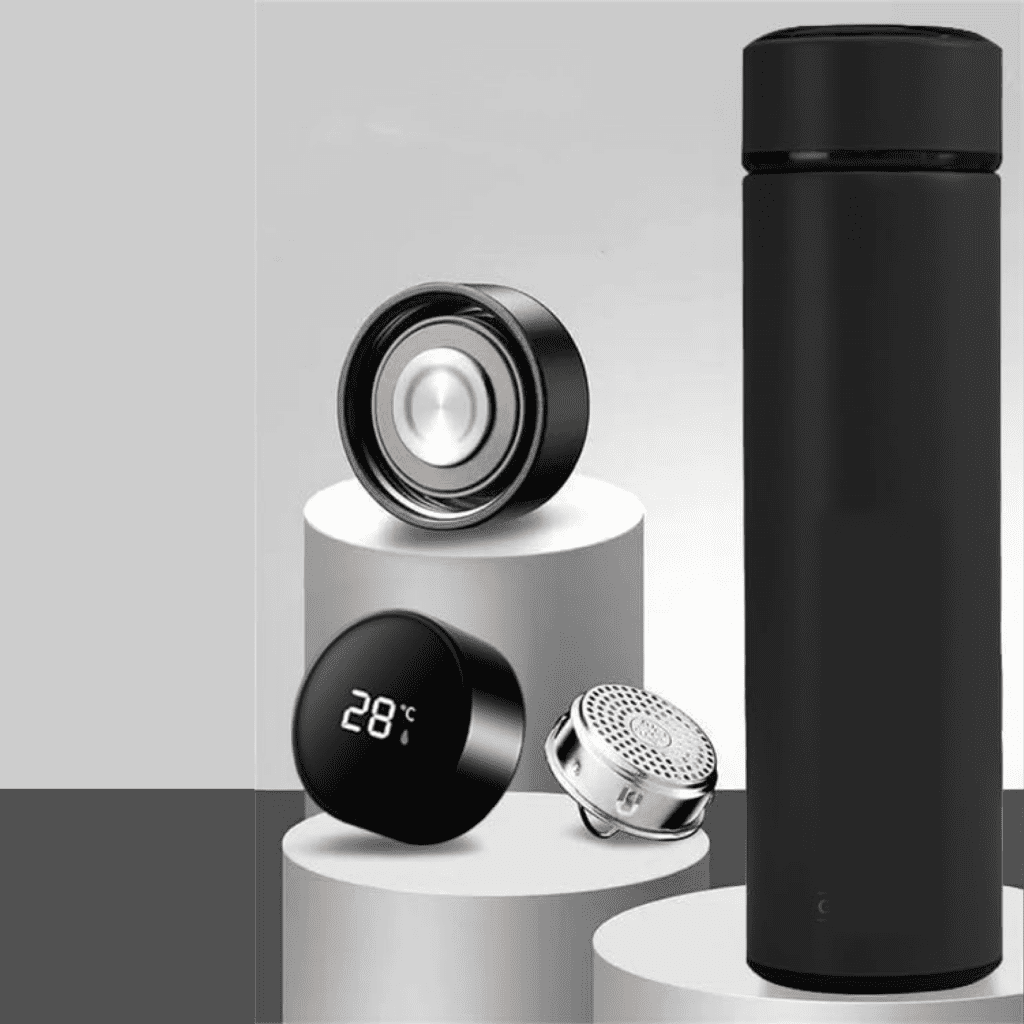 0726 Vacuum Insulated Water Bottle with LED Temperature Display (1 Pc / Multicolor) - Front View by Nari Haat, Indian...