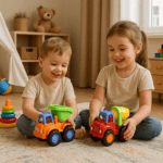 Funwoods Construction Vehicle Toy Set for Kids – (4 Pc) - Closeup Embroidery by Nari Haat, Indian ethnic wear, wome...