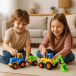 Funwoods Construction Vehicle Toy Set for Kids – (4 Pc) - Sleeve Design by Nari Haat, Indian ethnic wear, women clo...