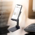 Foldable Mobile Stand with Angle Adjustable Desktop Table Mobile Holder - Full Detail by Nari Haat, Indian ethnic wea...