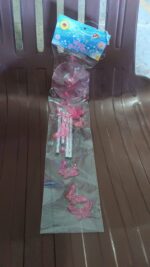 Butterfly Bell Wind Chimes Creative (1 Pc) - Fabric Detail by Nari Haat, Indian ethnic wear, women clothing, designer...