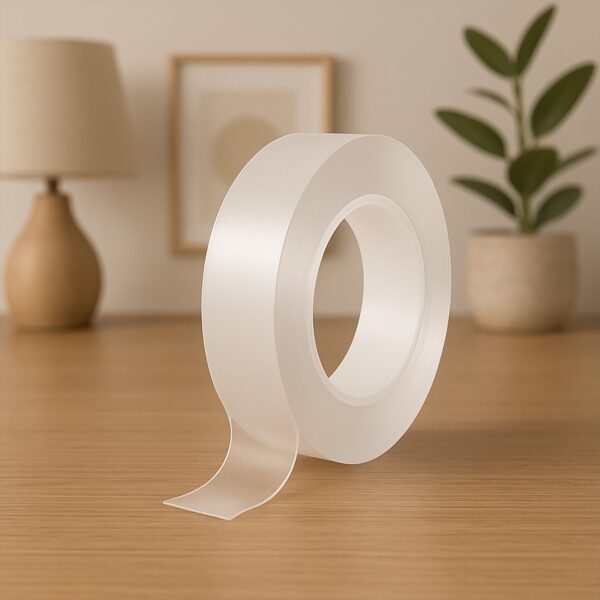 Sticky Double Sided Tape Washable Adhesive Tape Reusable (5.5×3 Cm / 1 Pc) - Front View by Nari Haat, Indian ethnic ...