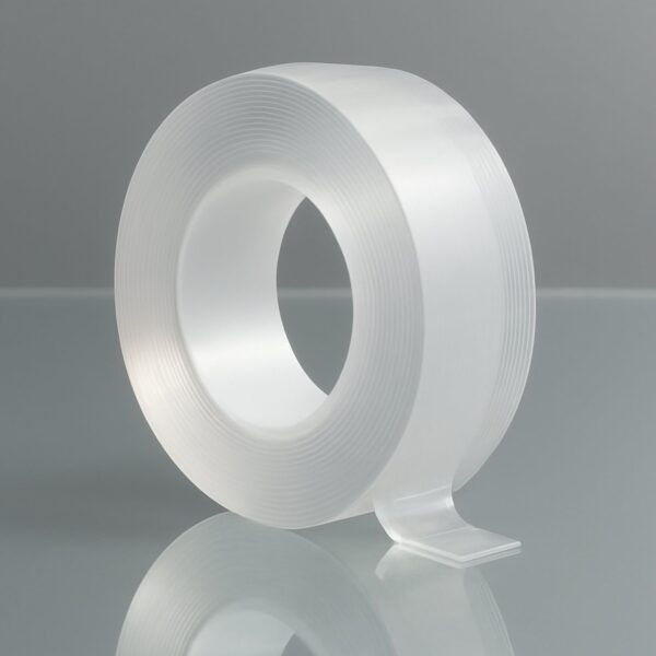 Sticky Double Sided Tape Washable Adhesive Tape Reusable (Thick / 6.5×3 Cm / 1 Pc) - Front View by Nari Haat, Indian...