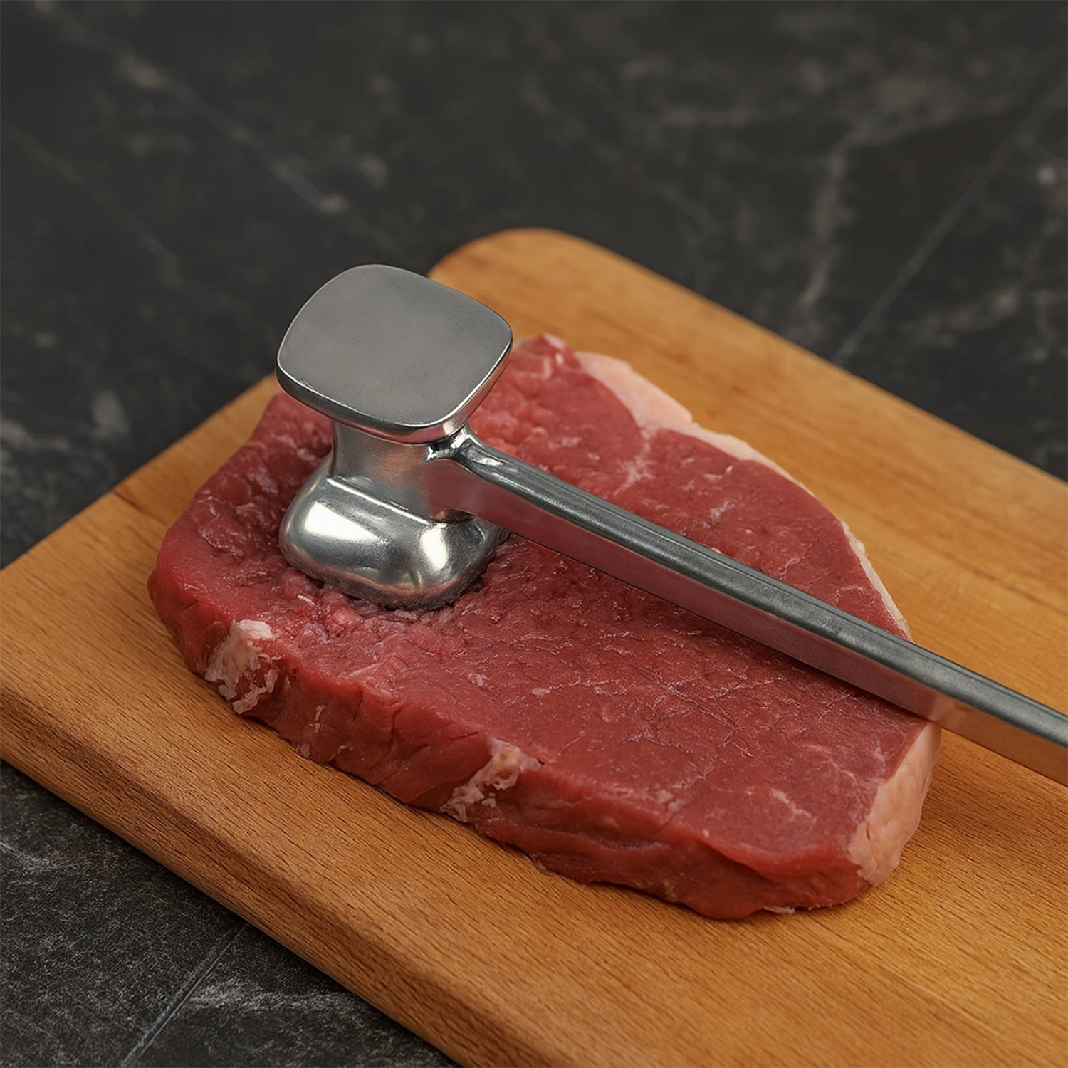 1588.jpg Professional two-sided meat hammer tenderizer
