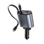 4-in-1 Super Fast Car Charger with Dual Built-In Cables, Dual USB Ports, - Sleeve Design by Nari Haat, Indian ethnic ...