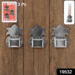 Wall-Mount Metal Incense Stick Holders (3 Pc) - With Dupatta by Nari Haat, Indian ethnic wear, women clothing, design...