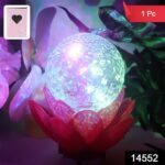 Crystal Ball Lotus LED Decorative Light (1 Pc) - With Dupatta by Nari Haat, Indian ethnic wear, women clothing, desig...
