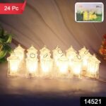 Set of 24 LED Decorative Lantern Lights / candle - With Dupatta by Nari Haat, Indian ethnic wear, women clothing, des...