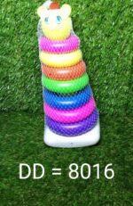 Plastic Baby Kids Teddy Stacking Ring Jumbo Stack Up Educational Toy 7pc - Full Detail by Nari Haat, Indian ethnic we...