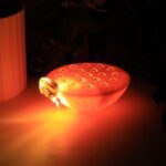 Set of 4 Lotus Canopy LED Decorative Lamps - Neckline Detail by Nari Haat, Indian ethnic wear, women clothing, design...