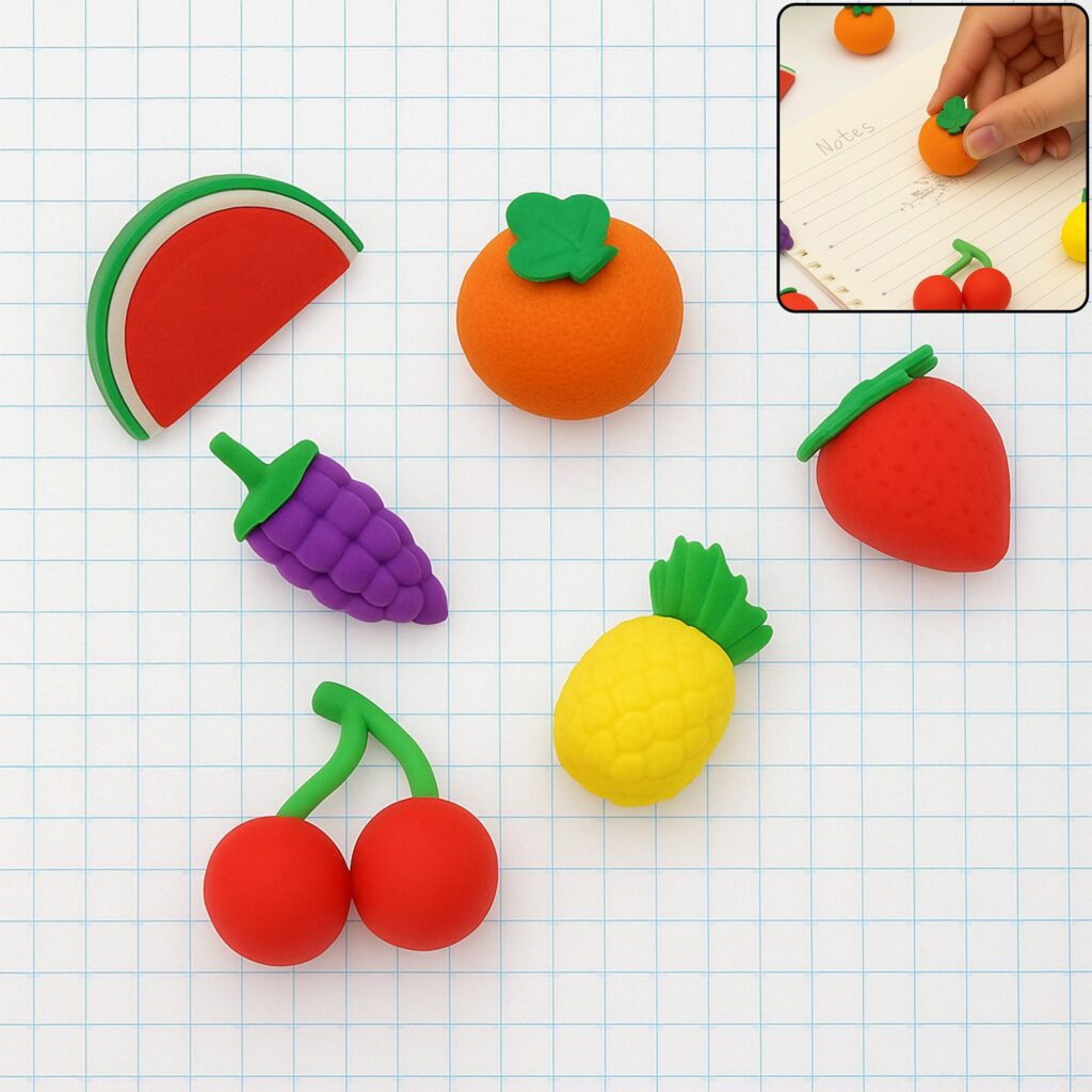 Colorful 3D Erasers for Kids School