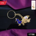 Premium Krishna-Themed Decorative Metal Keychain - With Dupatta by Nari Haat, Indian ethnic wear, women clothing, des...