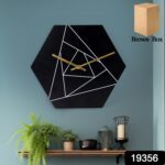 Modern Geometric Hexagon Wall Clock (1 Pc) - With Dupatta by Nari Haat, Indian ethnic wear, women clothing, designer ...