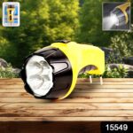 Rechargeable LED Torch Flashlight – High-Power Handheld Emergency Light Built-in Plug - With Dupatta by Nari Haat, ...