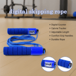 Adjustable Skipping Rope with Digital Jump Counter and Foam Grip Handles (1 Pc) - Back View by Nari Haat, Indian ethn...