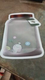 Plastic Transparent Big Jar Shaped Pouch With Zipper (1 Pc) - Full Detail by Nari Haat, Indian ethnic wear, women clo...