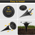 Solar Powered LED Garden Lights (4 Pc) - Sleeve Design by Nari Haat, Indian ethnic wear, women clothing, designer suit