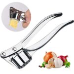 Stainless Steel Garlic Press Crusher ,Crusher ,Squeezer ,Masher ,and Lemon Juicer - Back View by Nari Haat, Indian et...