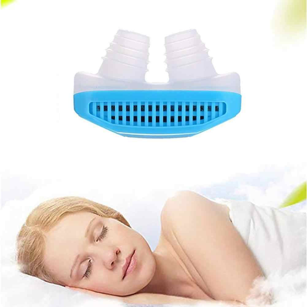 2-in-1 anti-snoring and air purifying nose clip