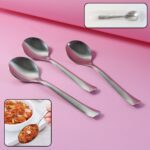 Everyday Dining Spoons - (3 Pc / Set) - Front View by Nari Haat, Indian ethnic wear, women clothing, designer suit
