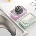 Soap Dish with Drain Soap Holder, Soap Saver Easy Cleaning, Soap Tray for Shower Bathroom Kitchen ,Sabudani (1 Pc) - ...