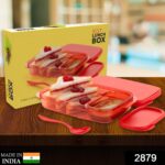 Seal Rectangular 2 Containers Lunch Box - With Dupatta by Nari Haat, Indian ethnic wear, women clothing, designer suit