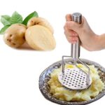 Stainless Steel Hand (Mash for Dal / Vegetable / Potato / Baby Food / pav bhaji) - Back View by Nari Haat, Indian eth...