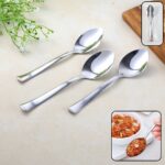 Everyday Dining Spoons - (3 Pc / Set) - Front View by Nari Haat, Indian ethnic wear, women clothing, designer suit