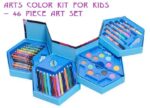 46 Pcs Plastic Art Colour Set with Color , Crayons, Oil Pastel and Sketch Pens - Closeup Embroidery by Nari Haat, Ind...