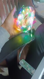 Multi Coloured 30M RGB LED Strip Lights (1 Pc / Loose) - Fabric Detail by Nari Haat, Indian ethnic wear, women clothi...