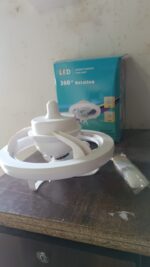 360° Rotation Ceiling Fan Light Smart Fan with Remote Control (1 Pc) - Fabric Detail by Nari Haat, Indian ethnic wea...