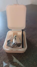 Nose Hair Clipper, Stainless Steel Hair Remover (1 Pc / With Brush & Plastic Case) - Fabric Detail by Nari Haat, Indi...