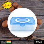 Plastic Kitchen Refrigerator Egg Storage 12 Grid 1 Layer Egg Container - With Dupatta by Nari Haat, Indian ethnic wea...