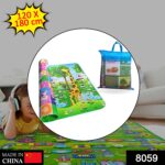 Waterproof Double Side Baby Play Floor Mat for Kids Home With Bag (Size 120 x 180cm) - With Dupatta by Nari Haat, Ind...