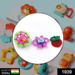AT39 3Pc Rattles Baby Toy game for kids and babies for playing and enjoying purposes - With Dupatta by Nari Haat, Ind...
