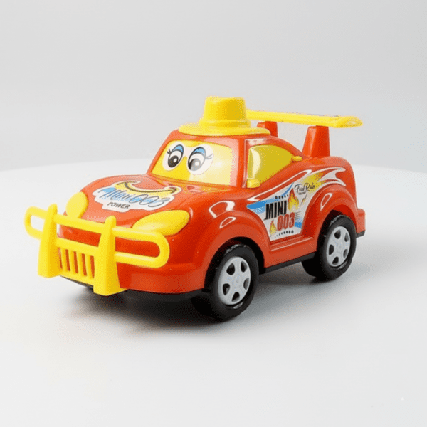Funwoods Friction-Powered Cartoon Racing Car Toy - (1 Pc) - Front View by Nari Haat, Indian ethnic wear, women clothi...