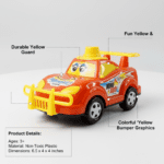 Funwoods Friction-Powered Cartoon Racing Car Toy - (1 Pc) - With Dupatta by Nari Haat, Indian ethnic wear, women clot...