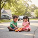 Funwoods Friction-Powered Cartoon Racing Car Toy - (1 Pc) - Full Detail by Nari Haat, Indian ethnic wear, women cloth...